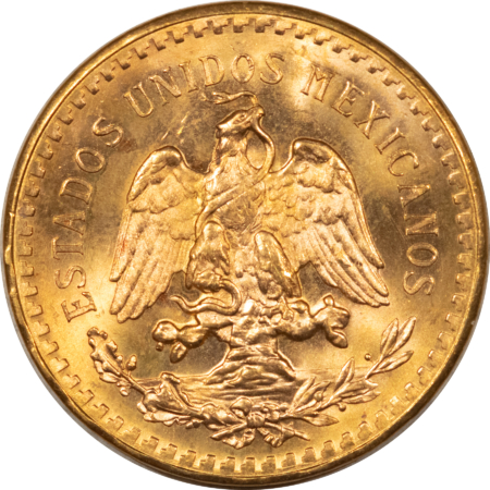 Bullion 1947 MEXICO GOLD 50 PESOS, GEM BRILLIANT UNCIRCULATED, 1.2057 OZ AGW, NICE!