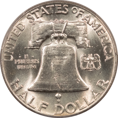 Franklin Halves 1948 FRANKLIN HALF DOLLAR PCGS MS-64 FBL BLAST WHITE (SPOT IS A STICKER REMNANT)