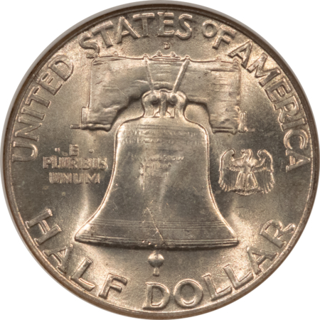 Franklin Halves 1948-D FRANKLIN HALF DOLLAR – NGC MS-64 FBL SATINY WHITE