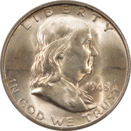Franklin Halves 1948-D FRANKLIN HALF DOLLAR – PCGS MS-64 FBL
