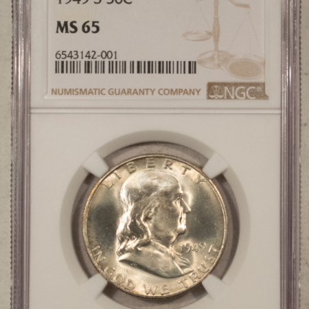 Franklin Halves 1949-S FRANKLIN HALF DOLLAR – NGC MS-65