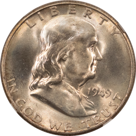 Franklin Halves 1949-S FRANKLIN HALF DOLLAR – NGC MS-65