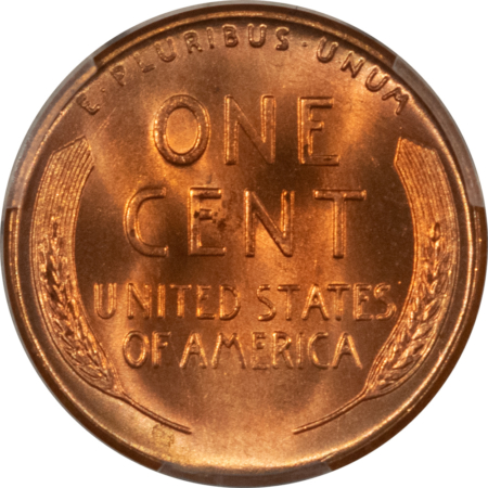 Lincoln Cents (Wheat) 1950-D LINCOLN CENT – PCGS MS-66+ RD, SUPERB! PREMIUM QUALITY!