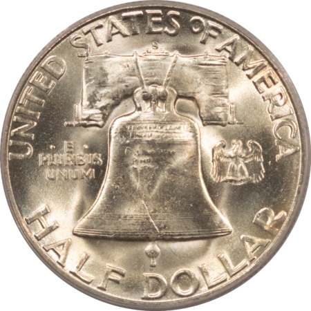 Franklin Halves 1951-S FRANKLIN HALF DOLLAR – PCGS MS-64 FBL, ORIGINAL LUSTROUS & PQ!