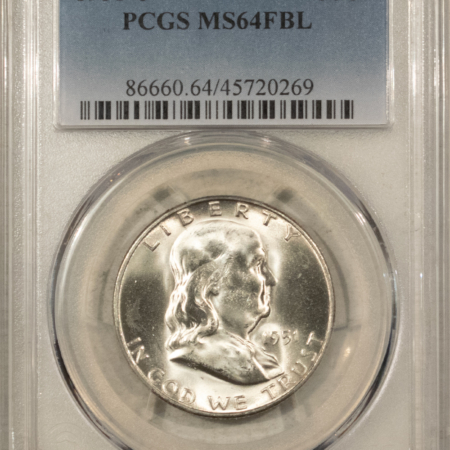 Franklin Halves 1951-S FRANKLIN HALF DOLLAR – PCGS MS-64 FBL