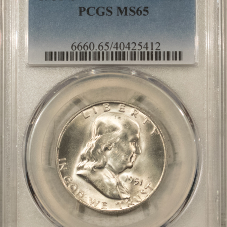 Franklin Halves 1951-S FRANKLIN HALF DOLLAR – PCGS MS-65