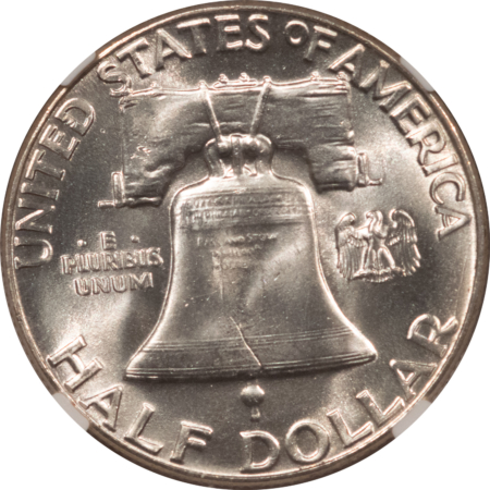 Franklin Halves 1952 FRANKLIN HALF DOLLAR – NGC MS-65 FBL BLAST WHITE GEM!