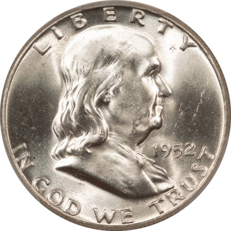 Franklin Halves 1952 FRANKLIN HALF DOLLAR – PCGS MS-64 FBL