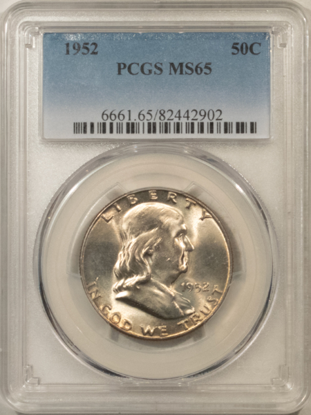 Franklin Halves 1952 FRANKLIN HALF DOLLAR – PCGS MS-65