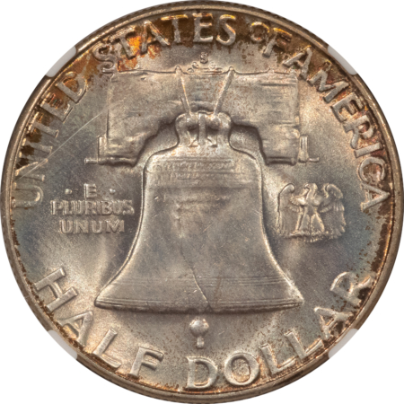 Franklin Halves 1952-S FRANKLIN HALF DOLLAR – NGC MS-66+ ORIGINAL & REALLY PRETTY!