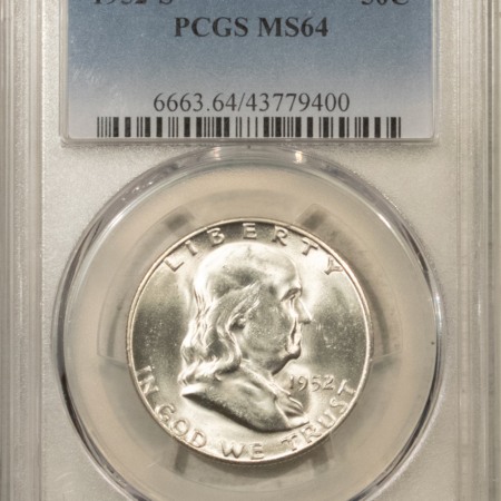 Franklin Halves 1952-S FRANKLIN HALF DOLLAR – PCGS MS-64
