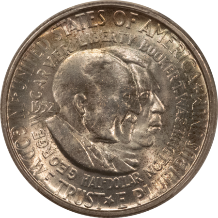 Early Commems 1952-S WASHINGTON-CARVER COMMEMORATIVE HALF DOLLAR – PCGS MS-66+ LOOKS SUPERB!