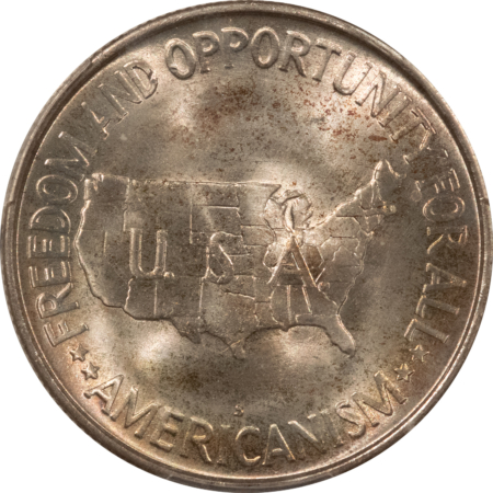 Early Commems 1952-S WASHINGTON-CARVER COMMEMORATIVE HALF DOLLAR – PCGS MS-66+ LOOKS SUPERB!