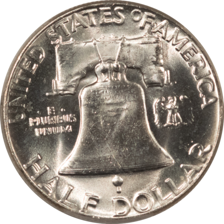 Franklin Halves 1953 FRANKLIN HALF DOLLAR – PCGS MS-64 FBL, BLAST WHITE
