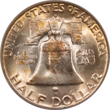 Franklin Halves 1953-D FRANKLIN HALF DOLLAR – PCGS MS-64 FBL, GORGEOUS!