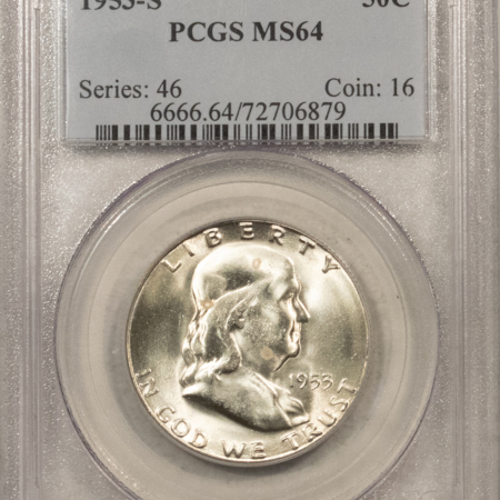 Franklin Halves 1953-S FRANKLIN HALF DOLLAR – PCGS MS-64