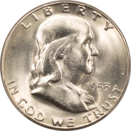 Franklin Halves 1953-S FRANKLIN HALF DOLLAR – PCGS MS-65 WHITE GEM!