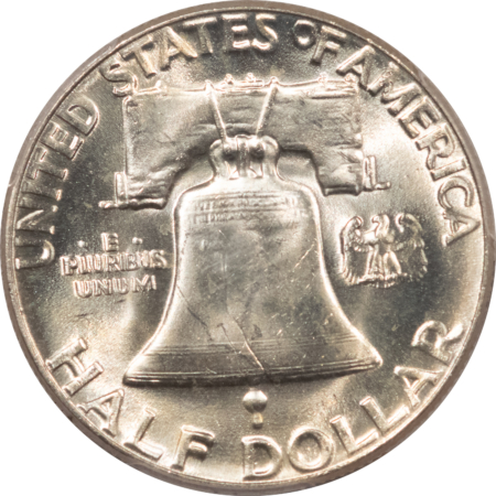 Franklin Halves 1954 FRANKLIN HALF DOLLAR – PCGS MS-65 FBL BLAST WHITE