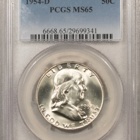 Franklin Halves 1954-D FRANKLIN HALF DOLLAR – PCGS MS-65