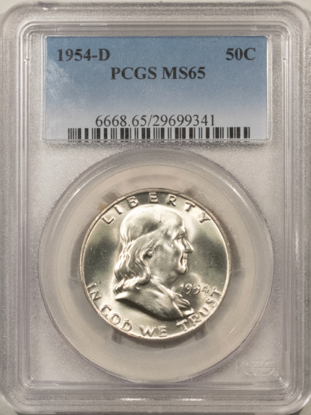 Franklin Halves 1954-D FRANKLIN HALF DOLLAR – PCGS MS-65