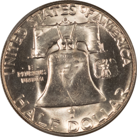 Franklin Halves 1954-S FRANKLIN HALF DOLLAR – PCGS MS-65, WHITE GEM!