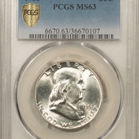 Franklin Halves 1955 FRANKLIN HALF DOLLAR – PCGS MS-63
