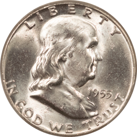 Franklin Halves 1955 FRANKLIN HALF DOLLAR – PCGS MS-63