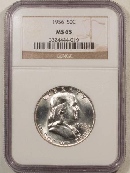 Franklin Halves 1956 FRANKLIN HALF DOLLAR – NGC MS-65