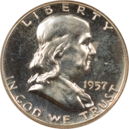 Franklin Halves 1957 PROOF FRANKLIN HALF DOLLAR – SUPERB GEM PROOF!