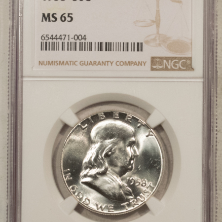 Franklin Halves 1958 FRANKLIN HALF DOLLAR – NGC MS-65