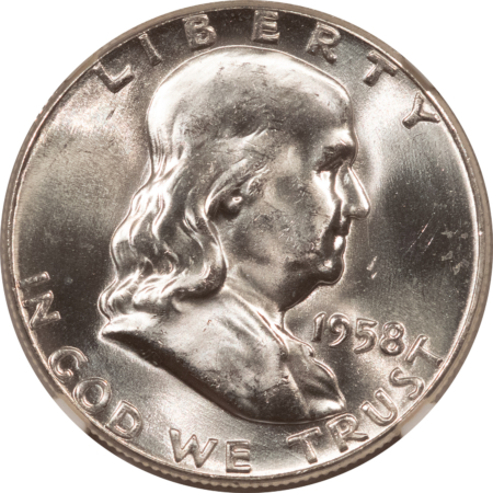 Franklin Halves 1958 FRANKLIN HALF DOLLAR – NGC MS-65