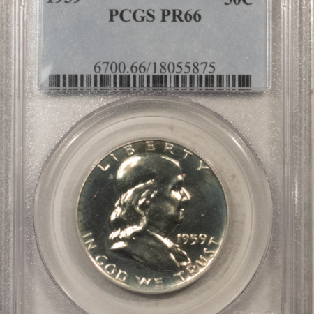 Franklin Halves 1959 PROOF FRANKLIN HALF DOLLAR – PCGS PR-66
