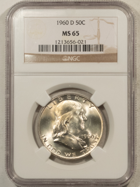Franklin Halves 1960-D FRANKLIN HALF DOLLAR – NGC MS-65