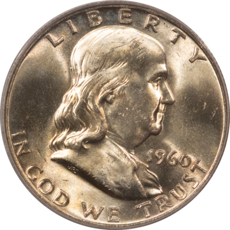 Franklin Halves 1960-D FRANKLIN HALF DOLLAR – PCGS MS-64 FBL