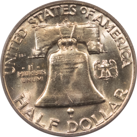 Franklin Halves 1960-D FRANKLIN HALF DOLLAR – PCGS MS-64 FBL
