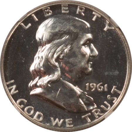 Franklin Halves 1961 PROOF FRANKLIN HALF DOLLAR – NGC PF-64