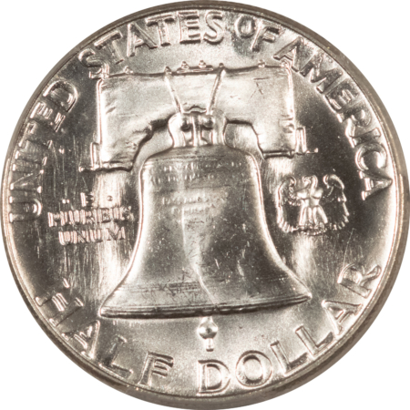 Franklin Halves 1961 FRANKLIN HALF DOLLAR – PCGS MS-64 FBL, BLAST WHITE