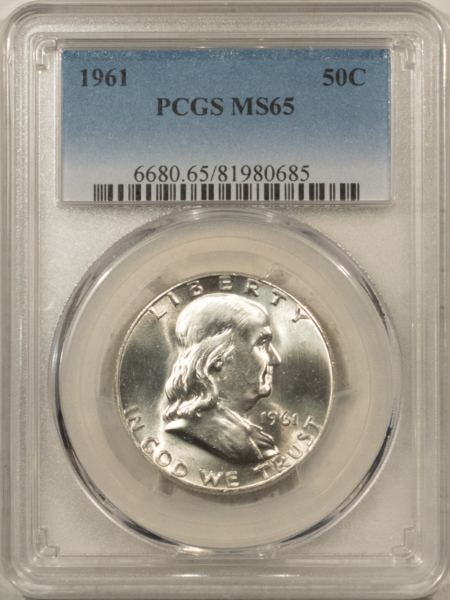 Franklin Halves 1961 FRANKLIN HALF DOLLAR – PCGS MS-65
