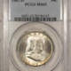 Franklin Halves 1962 FRANKLIN HALF DOLLAR – NGC MS-65 WHITE GEM