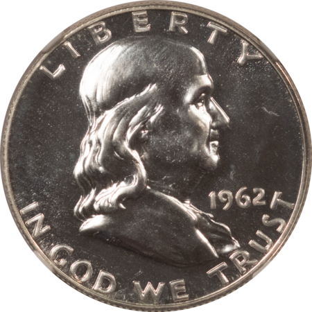 Franklin Halves 1962 PROOF FRANKLIN HALF DOLLAR – NGC PF-65