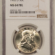 Franklin Halves 1963 FRANKLIN HALF DOLLAR – NGC MS-65