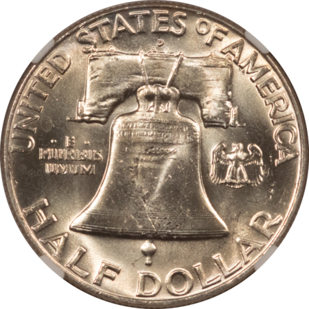 Franklin Halves 1962-D FRANKLIN HALF DOLLAR – NGC MS-64 FBL