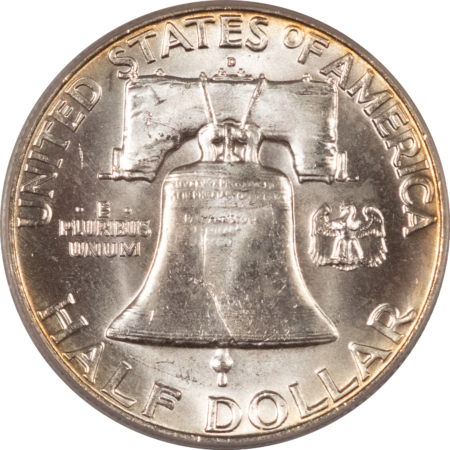 Franklin Halves 1962-D FRANKLIN HALF DOLLAR – PCGS MS-64 FBL BLAST WHITE