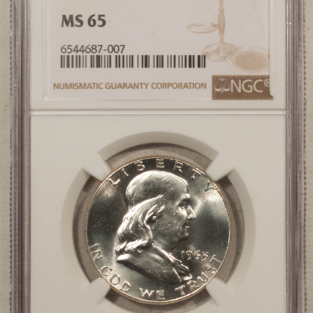 Franklin Halves 1963 FRANKLIN HALF DOLLAR – NGC MS-65
