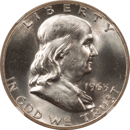 Franklin Halves 1963 FRANKLIN HALF DOLLAR – NGC MS-65