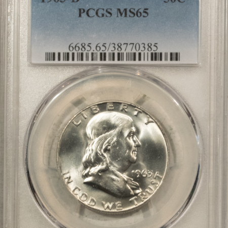 Franklin Halves 1963-D FRANKLIN HALF DOLLAR – PCGS MS-65