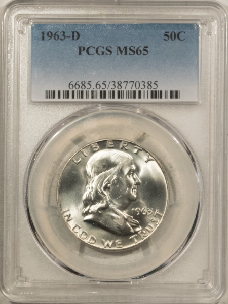 Franklin Halves 1963-D FRANKLIN HALF DOLLAR – PCGS MS-65