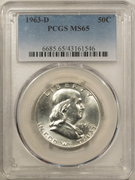 Franklin Halves 1963-D FRANKLIN HALF DOLLAR – PCGS MS-65