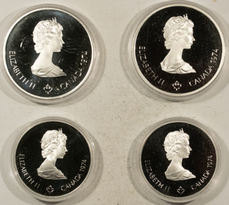 Bullion 1976 CANADIAN 4 COIN $5 & $10 OLYMPIC PROOF SET 4.32 OZ ASW GEM PROOF W/ BOX/COA