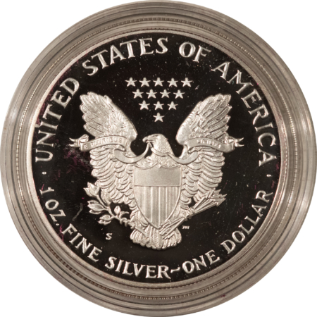 American Silver Eagles 1986-S $1 PROOF AMERICAN SILVER EAGLE, 1 OZ .999 – GEM PROOF WITH BOX AND COA!